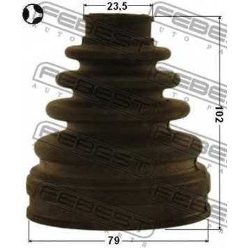 Пыльник приводного вала FEBEST 0115-AZT255LT-1