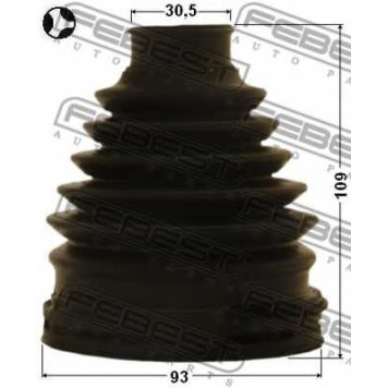 Пыльник приводного вала FEBEST 0115-GRJ150T-1