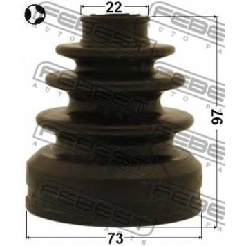 Пыльник приводного вала FEBEST 0115-GRX125-1