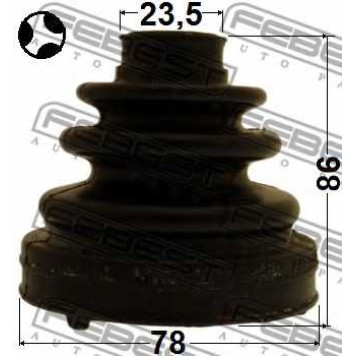 Пыльник приводного вала FEBEST 0115-GSU45T-1