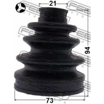 Пыльник приводного вала FEBEST 0115-NHW20RHT-1