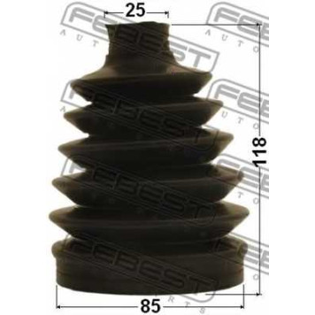 Пыльник приводного вала FEBEST 0117P-GRX125-1
