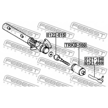 Осевой шарнир рулевой тяги FEBEST 0122-015-1