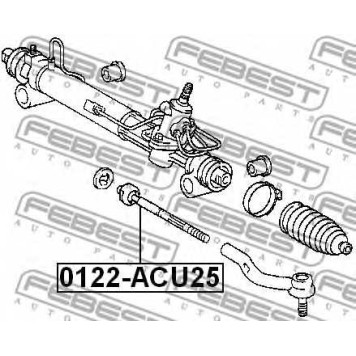 Осевой шарнир рулевой тяги FEBEST 0122-ACU25-1