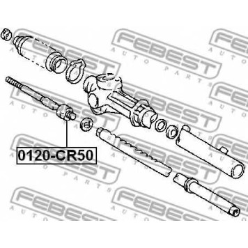 Осевой шарнир рулевой тяги FEBEST 0122-CR50-1