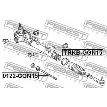 Осевой шарнир рулевой тяги FEBEST 0122-GGN15-1