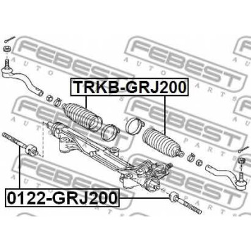 Осевой шарнир рулевой тяги FEBEST 0122-GRJ200-1