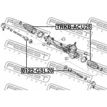 Осевой шарнир рулевой тяги FEBEST 0122-GSL20-1