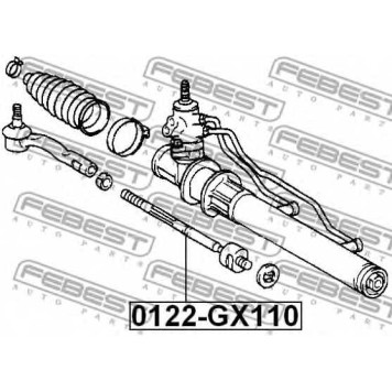 Осевой шарнир рулевой тяги FEBEST 0122-GX110-1