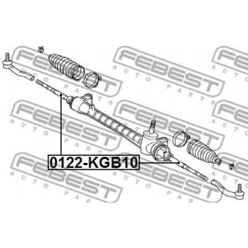 Осевой шарнир рулевой тяги FEBEST 0122-KGB10-1