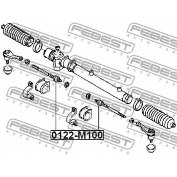 Осевой шарнир рулевой тяги FEBEST 0122-M100-1
