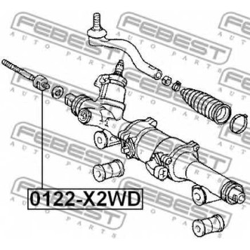 Осевой шарнир рулевой тяги FEBEST 0122-X2WD-1
