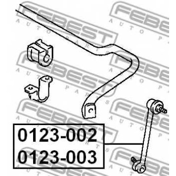 Тяга / стойка стабилизатора FEBEST 0123-002-1
