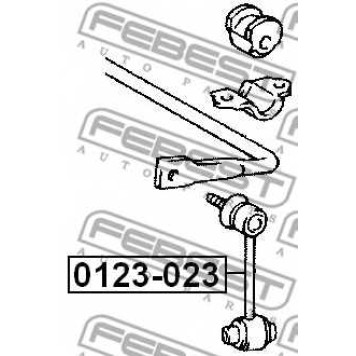 Тяга / стойка стабилизатора FEBEST 0123-023-1