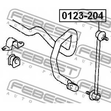Тяга / стойка стабилизатора FEBEST 0123-204-1