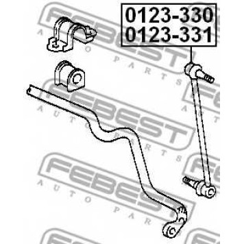 Тяга / стойка стабилизатора FEBEST 0123-331-1