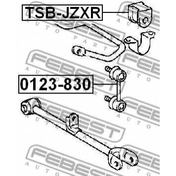 Тяга / стойка стабилизатора FEBEST 0123-830-1