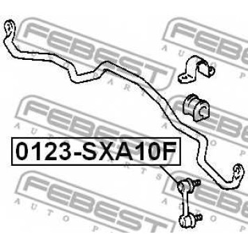 Тяга / стойка стабилизатора FEBEST 0123-SXA10F-1