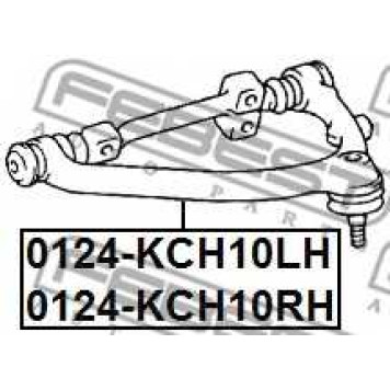 Рычаг независимой подвески колеса FEBEST 0124-KCH10LH-1