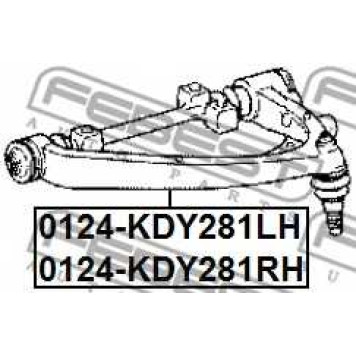 Рычаг независимой подвески колеса FEBEST 0124-KDY281RH-1