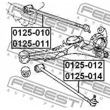 Рычаг независимой подвески колеса FEBEST 0125-012-1