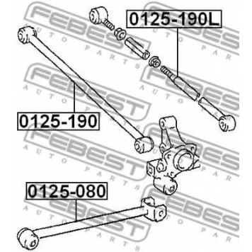 Рычаг независимой подвески колеса FEBEST 0125-190L-1