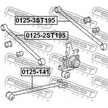 Рычаг независимой подвески колеса FEBEST 0125-2ST195-1