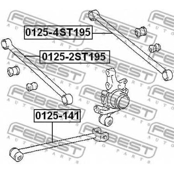 Рычаг независимой подвески колеса FEBEST 0125-4ST195-1