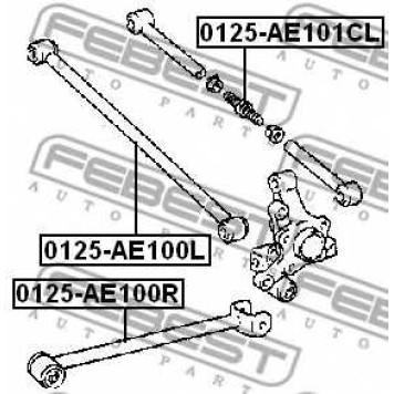 Рычаг независимой подвески колеса FEBEST 0125-AE101CL-1