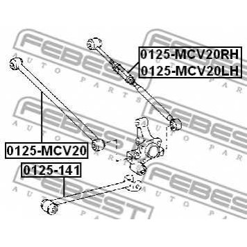 Рычаг независимой подвески колеса FEBEST 0125-MCV20RH-1