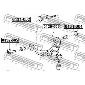 Болт регулировки развала колёс FEBEST 0129-009-1