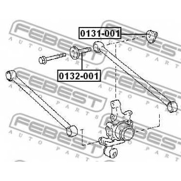 Чаша холостого хода, балка моста FEBEST 0131-001-1