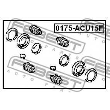 Ремкомплект тормозного суппорта FEBEST 0175-ACU15F-1