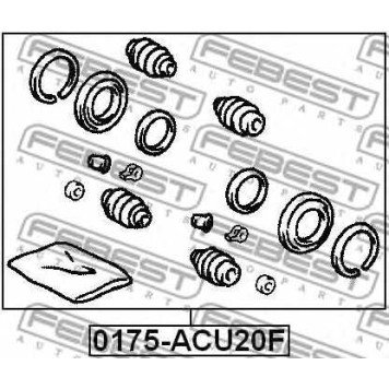 Ремкомплект тормозного суппорта FEBEST 0175-ACU20F-1