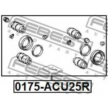 Ремкомплект тормозного суппорта FEBEST 0175-ACU25R-1