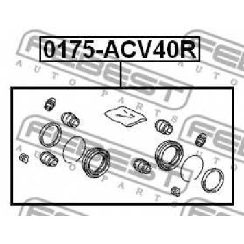 Ремкомплект тормозного суппорта FEBEST 0175-ACV40R-1