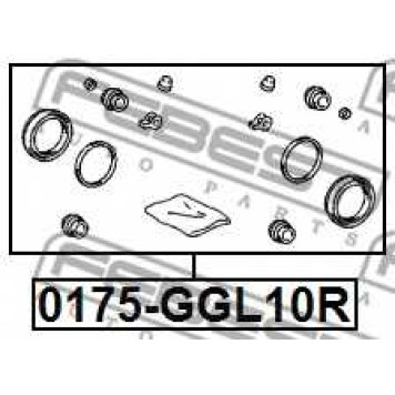 Ремкомплект тормозного суппорта FEBEST 0175-GGL10R-1