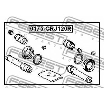 Ремкомплект тормозного суппорта FEBEST 0175-GRJ120R-1