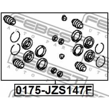 Ремкомплект тормозного суппорта FEBEST 0175-JZS147F-1