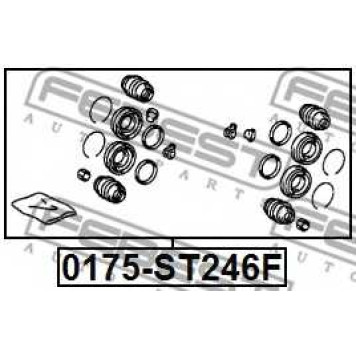Ремкомплект тормозного суппорта FEBEST 0175-ST246F-1