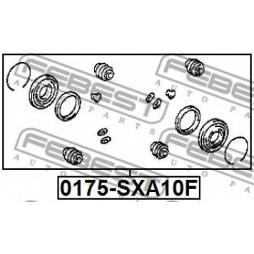 Ремкомплект тормозного суппорта FEBEST 0175-SXA10F-1