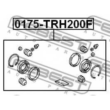 Ремкомплект тормозного суппорта FEBEST 0175-TRH200F-1