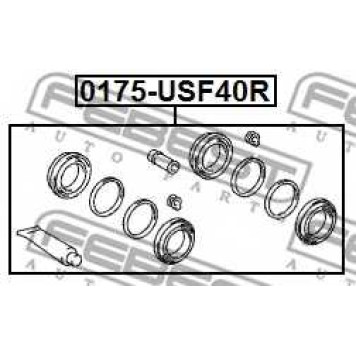 Ремкомплект тормозного суппорта FEBEST 0175-USF40R-1
