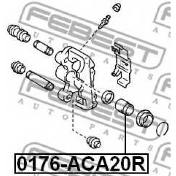 Поршень корпуса скобы тормоза FEBEST 0176-ACA20R-1