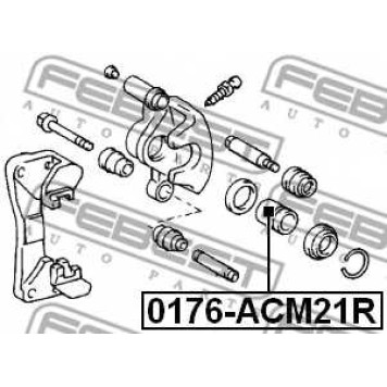 Поршень корпуса скобы тормоза FEBEST 0176-ACM21R-1