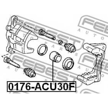 Поршень корпуса скобы тормоза FEBEST 0176-ACU30F-1