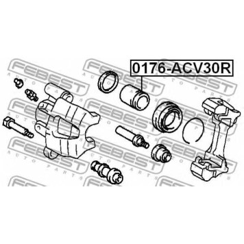 Поршень корпуса скобы тормоза FEBEST 0176-ACV30R-1