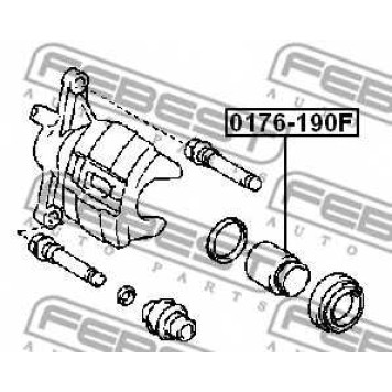 Поршень корпуса скобы тормоза FEBEST 0176-AE190F-1