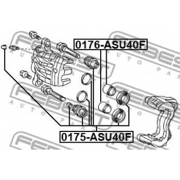 Поршень корпуса скобы тормоза FEBEST 0176-ASU40F-1