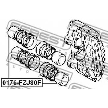 Поршень корпуса скобы тормоза FEBEST 0176-FZJ80F-1